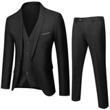 Seersucker Suit Suit Men's Slim Three-Piece Business Wear