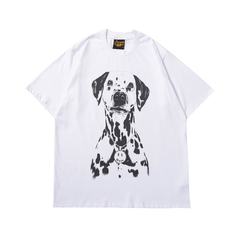We11done T Shirt Summer Printed Loose Casual Spot Men's and Women's Short Sleeve Pure Color Cotton