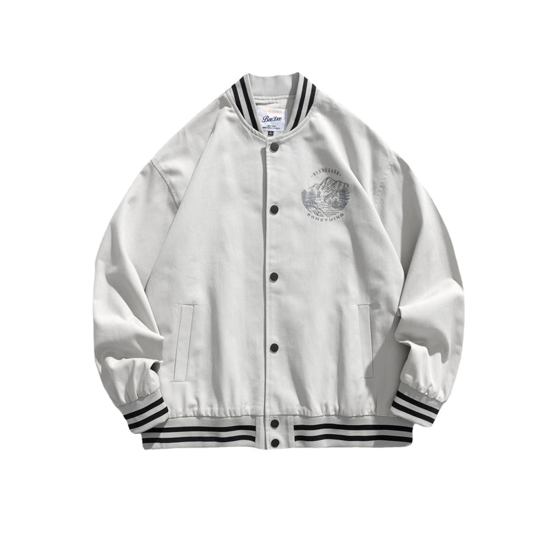 Letterman Jacket Outfit Senior Jackets Varsity Baseball Coat Autumn Men's Casual Easy Matching Coat
