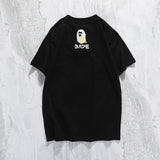Shark Print T Shirt Summer Casual Cartoon Anime Pullover Short Sleeve Round Neck T-shirt