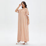 Muslim Women Stylish Kashibo Abaya Muslim Ladies Long Gown Islamic Clothing Jilbab Jalabiya Casual Plus Size Dress