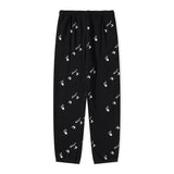 Off White Winter Pants Off Palm Letters Full Printed Terry Casual Trousers for Men and Women