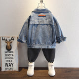 Toddler Boys Jackets Children's Denim Jacket Spring and Autumn