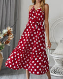 Semi Formal Dresses for Wedding Women's Long Dress Strap Beach Swing Dress