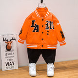 Toddler Boys Jackets Children's Baseball Uniform Spring and Autumn