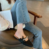 Nude Pumps Block Heel Bow Sandals