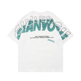 Men's T Shirt Summer Casual Tops Fashion Brand Letter Print Short-Sleeve T-shirt Men's Harajuku Style Half Sleeve Street Fashion Loose Pullover