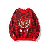 Bape Sweatshirt Camouflage Ape Crew Neck Sweater
