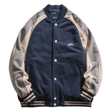 Letterman Jacket Outfit Senior Jackets Varsity Baseball Coat Vintage Baseball Uniform Men's Spring and Autumn Men's Loose Jacket