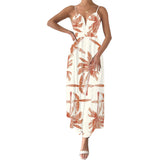 Nina Parker Dresses Backless Dress Waist Trimming Spaghetti Straps Long Dress