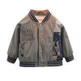 Toddler Boys Jackets Children's Clothing Boy's Autumn Coat Baseball Uniform