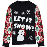 Ugly Christmas Sweater Elk Brocade Sweater Female