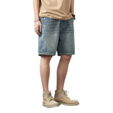 Men Shorts Denim Shorts Men's Summer Loose
