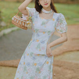 Women Cottagecore Dress Summer Dress