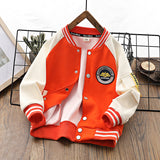 Children Baseball Jacket Children's Clothing Autumn Baseball Uniform Jacket Girl