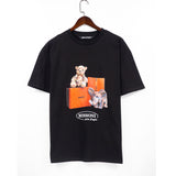 Palm Angels Short Sleeve Men's and Women's High Street Fashionable Palm Angels Angels Bear Letter Printed T-shirt Half Sleeve