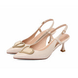 Nude Wide Fit Block Heels