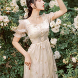Women Cottagecore Dress Vintage Dress Summer Dress