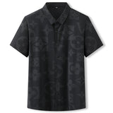 Transparent Shirt for Men plus Size Men's Casual Hollow out Short Sleeve Shirt
