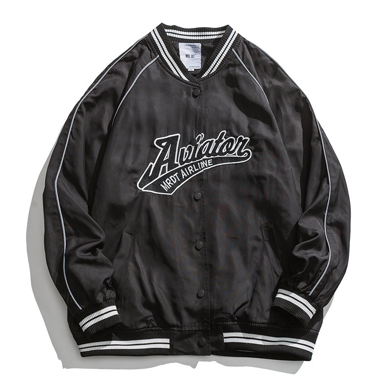 Letterman Jacket Outfit Senior Jackets Varsity Baseball Coat Letter Embroidered Baseball Uniform Casual Jacket