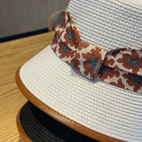 Straw Hat Sun Bucket Hat Summer Outdoor Sun-Proof Beach Hat