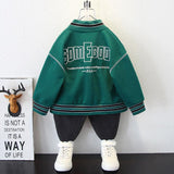 Toddler Boys Jackets Boys' Coat Spring and Autumn Baseball Uniform