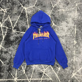 Thrasher T Shirt Loose Printed Elegant Flame Burning Sweater Fleece-Lined Couple Style