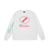 We11done Hoodie Letter Loose Loose Casual Spot round Neck Sweater