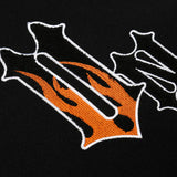 Letterman Jacket Outfit Senior Jackets Varsity Baseball Coat Cartoon Letter Embroidery Baseball Uniform Men Loose Stand-up Collar Jacket