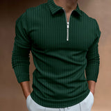Polo Shirts Striped Long Sleeve Men's Polo Shirt