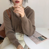 Preppy Aestitic Outfits Knitted Cardigan