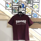Thrasher T Shirt Thrasher Flame Loose Short Sleeve Fall Winter Couples