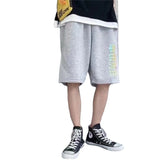 Summer Men Shorts Straight Cropped Pants Loose