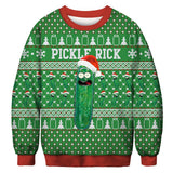 Black Christmas Sweater Winter Christmas 3D Printing Casual Loose Sweatshirt