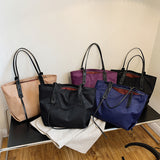 The Teacher Tote Women's Tote Large Capacity Women's Bag Handbag Casual Shoulder Bag Commuter Oxford Cloth Bag