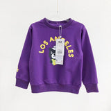 Yankees Spring and Autumn Casual Bottoming Shirt Small Bear Printed Cartoon Letter Sweater