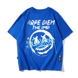 Smiley Face Hoodie Smiley Face Loose Large Size Short Sleeve T-shirt Men's Summer