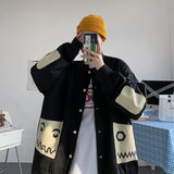 Letterman Jacket Outfit Senior Jackets Varsity Baseball Coat Jacket Men Spring and Autumn Loose Oversized Baseball Uniform