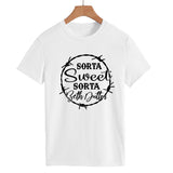Beth Dutton Outfits Sorta Sweet Sorta Beth Dutton round Neck Casual Short Sleeve Fashion T-shirt