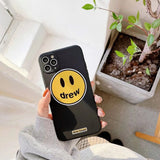 justin b drew phone case Drew Creative Xs Max Smiley Face 12pro Iphone11 Phone Case Apple 8 Plus