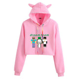 Dreamwastaken Men's Novelty Hoodies Dream Merch Shirt Fashion Navel Hooded Sweater