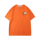 Men's Tshirts Bear Letter Printing Fashion Brand Short Sleeve T-shirt Men's Summer Trend Loose Cotton Half Sleeves