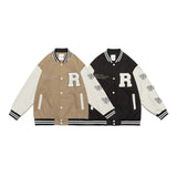 Letterman Jacket Outfit Senior Jackets Varsity Baseball Coat Men's Casual Baseball Uniform