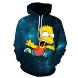 The Simpsons Hoodie 3D Printed Men's Hoodie Anime Leisure Sweatshirt