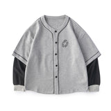 Varsity Jacket for Men Sweater Spring Trendy Color Baggy Coat Baseball Jackets