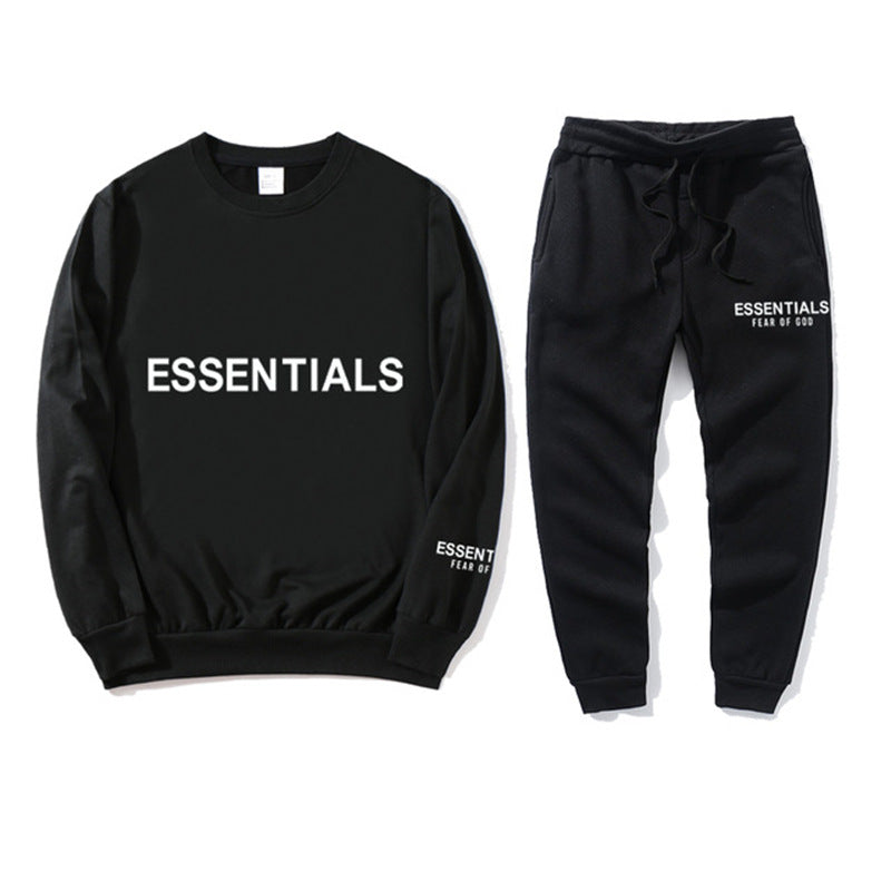 Fear Of God Fog Sweatshirt Essentials Set Chest Logo Couple Garden Collar Sweater Fog Sweatshirt