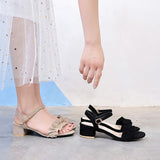 Nude Chunky Heel Sandals