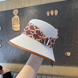 Straw Hat Sun Bucket Hat Summer Outdoor Sun-Proof Beach Hat