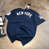 Yankees Summer Sleeve Couple's NY Printed T-shirt