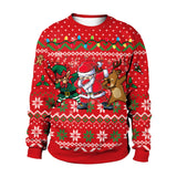 Black Christmas Sweater Christmas Costume 3D Printed Crew Neck Sweatshirt